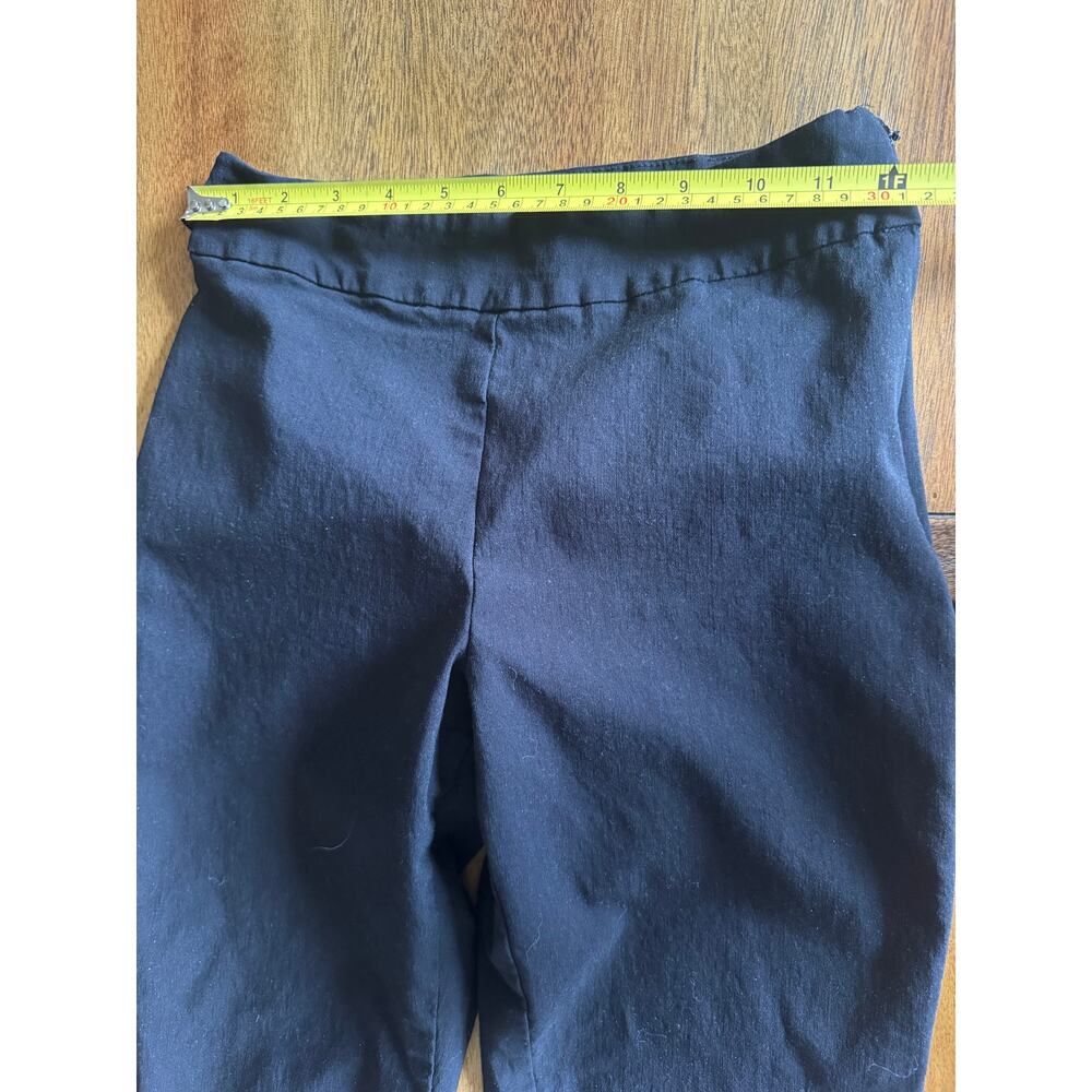 Time and Tru Black Pull On Pants Women Size 6 Stretch Slim Leg - Picture 5 of 7